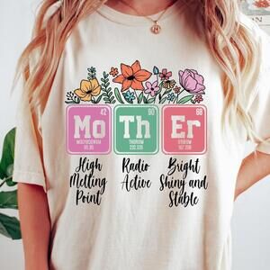 Floral Mother T-Shirt, Mother Day Shirt, Mother Elements